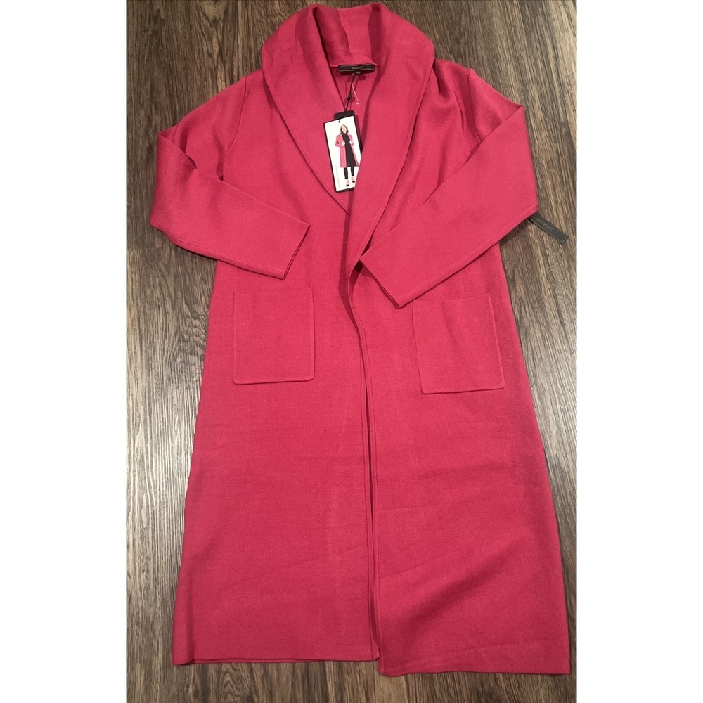 Max Sport Long Cardigan Women's Size M Color Berry Coat Jacket  Sweater $368